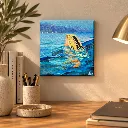 peinture sandra theys - femme lac solo afterwork.webp