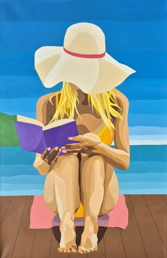 [femme qui prend du temps pour elle] A woman finally taking time for herself.